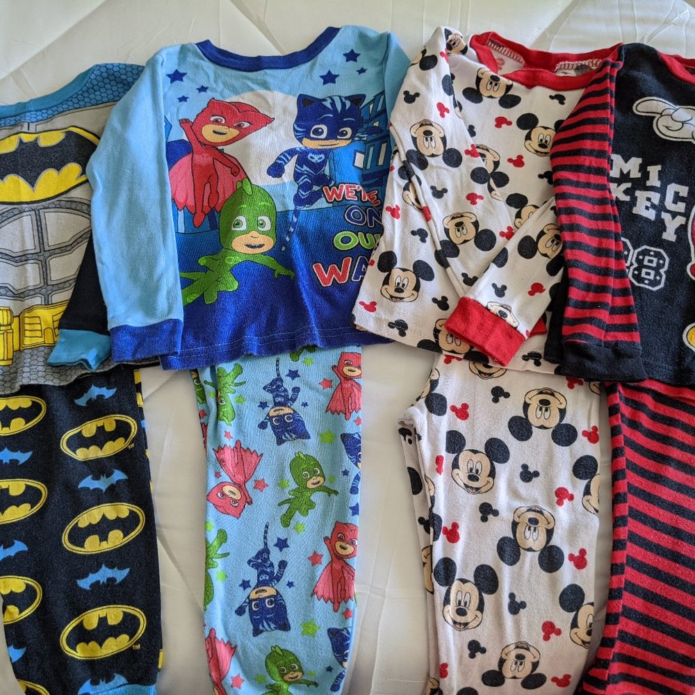 Character Pajama Sets Bundle 4T